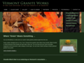 Vermont Granite Works website homepage