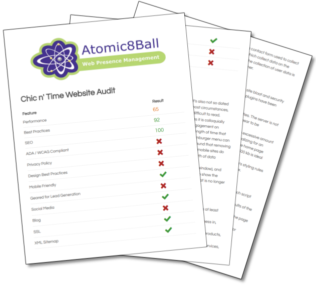 Atomic8Ball Full Scope Website Audits