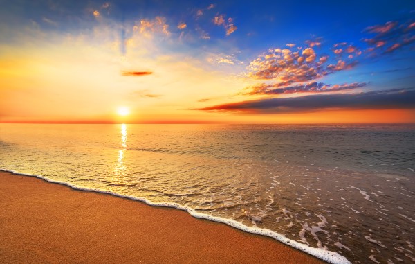 Sunset at the beach