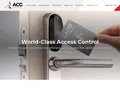 ACG website homepage