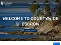 Countywide Escrow website homepage