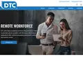 DTC website homepage