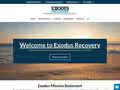 Exodus Recovery website homepage
