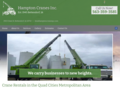 Hampton Cranes website homepage