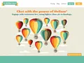Helium Chat website homepage