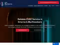JLS HVAC website homepage