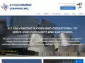 K-T Galvanizing website homepage