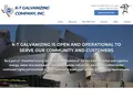 K-T Galvanizing website homepage