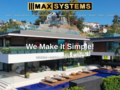 Max Systems website homepage