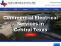 Masters Electrical Services website homepage