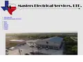 Masters Electrical Services website homepage