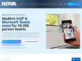 Nova Technologies website homepage