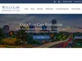 Wells Law website homepage